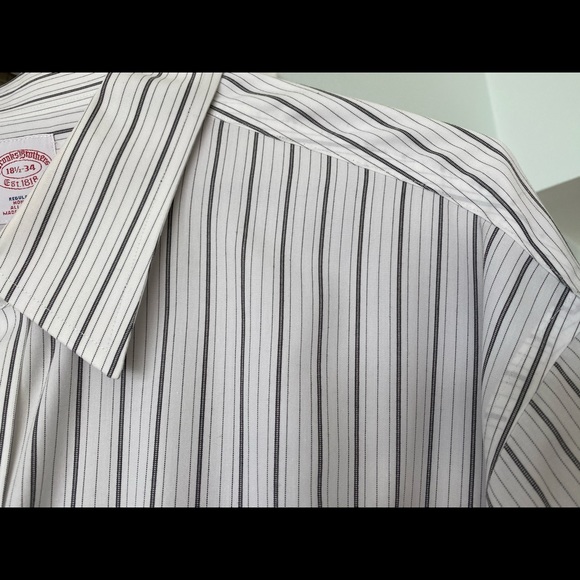 ﻿BROOKS BROTHERS French Cuff Dress Shirt 18.5 34 - Picture 4 of 8